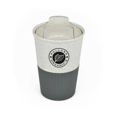 Image of Promotional Grippy Bamboo Reusable Takeaway Coffee Mug Express Printed 