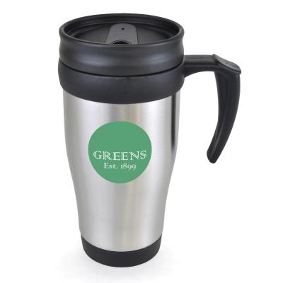 Image of Express Printed Stainless Steel Travel Mug With Handle