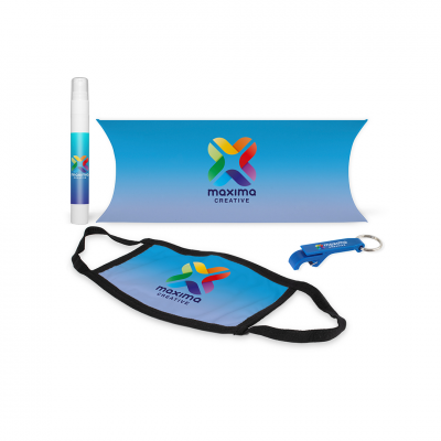 Image of Promotional Student Hygiene Pack With Hand Sanitiser, Reusable Face Mask And Bottle Opener
