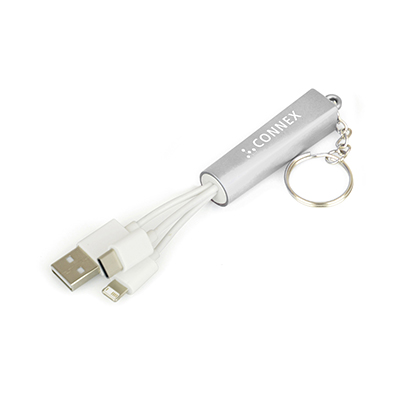 Image of Express Printed Keyring Charger With Light Up Logo