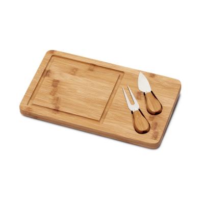 Image of Promotional Eco Bamboo Cheese Board Gift Set