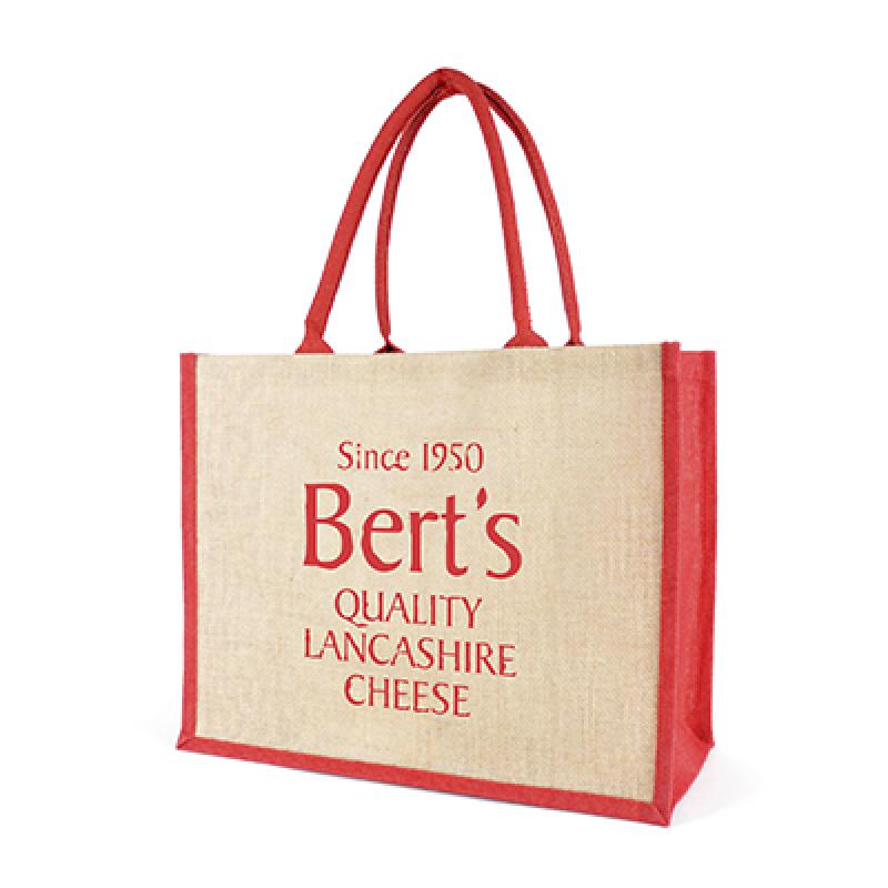 Image of Promotional Reusable Shopping Bag Made From Natural Jute Material