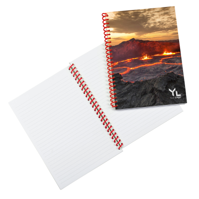 Image of Bespoke Notebook In A4 Or A5 Red Spiral