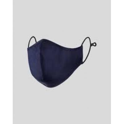 Image of Promotional Urban Antibacterial Face Mask 100% Cotton, 2 Layered, Adjustable Navy Blue
