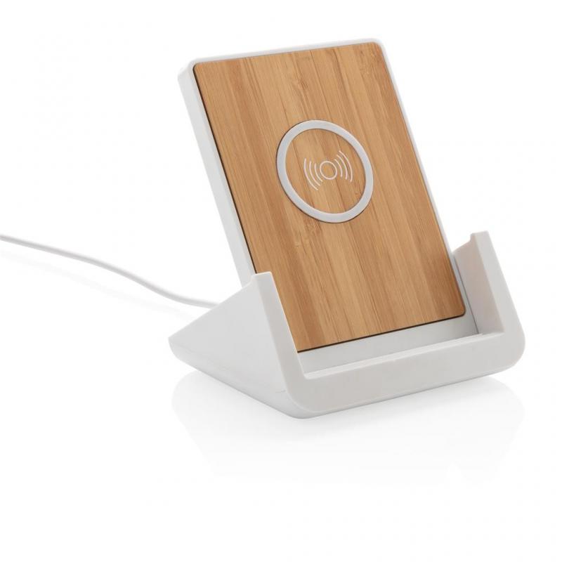 Image of Promotional Eco Bamboo Wireless Phone Charger