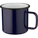 Image of Branded Enamel Mug Retro Style Camping Mug  Blue