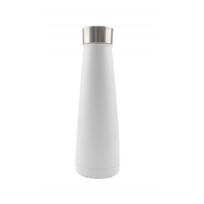 Image of Promotional Reusable Vacuum Bottle Double Walled Insulated Travel Bottle White