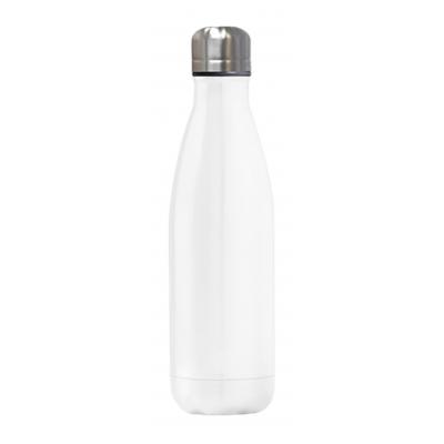 Image of Promotional Chilly Style Bottle Insulated Stainless Steel Glossy White