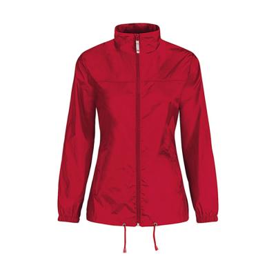 Image of Promotional Ladies Light Weight Waterproof Windbreaker Jacket With Hood
