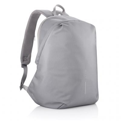 Image of Promotional Eco Bobby Soft Anti Theft Backpack Made From RPET Recycled Bottles Grey