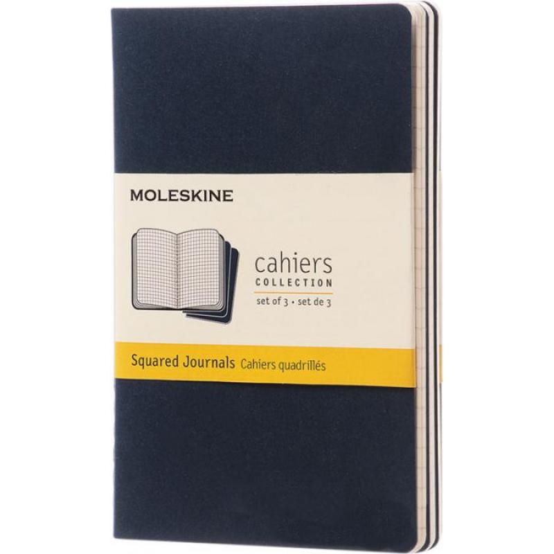 Image of Branded Moleskine Cahier Journal Notebook Pocket A6 Square Paper
