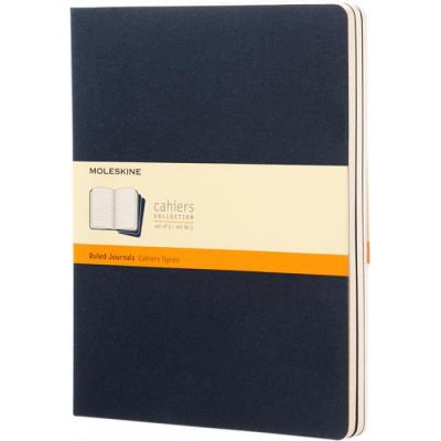 Image of Embossed Moleskine Cahier Journal Notebook XL Ruled Paper
