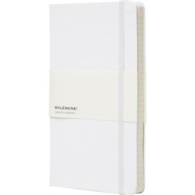 Image of Promotional Moleskine Large Classic Note Book With Hard Cover And Ruled Pages White
