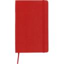 Image of Embossed Moleskine Large Classic Note Book With Hard Cover And Ruled Pages Scarlet Red