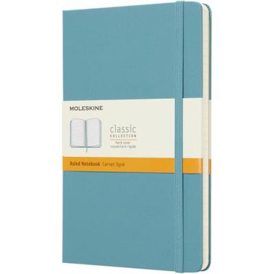 Image of Promotional Moleskine Large Classic Note Book With Hard Cover And Ruled Pages Reef Blue