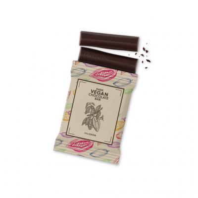 Image of Promotional Vegan Dark Chocolate Bar Made From Responsibly Sourced Cocoa Beans