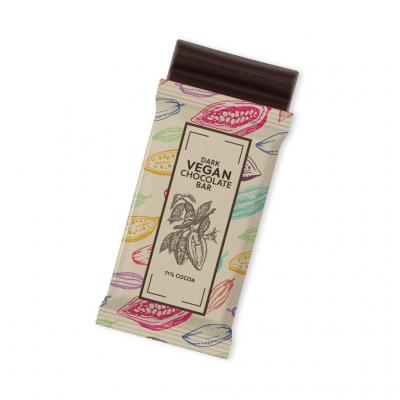 Image of Promotional Vegan Bar Of Chocolate Made From Sustainable Cocoa Beans 30g