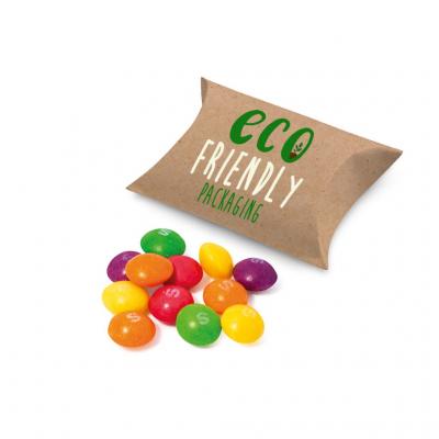 Image of Promotional Eco Gift Pouch Filled With Vegan Skittles Sweets