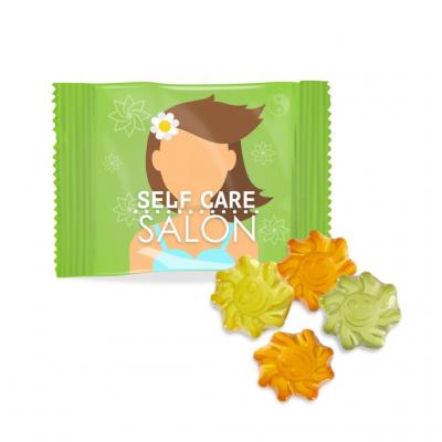 Image of Promotional vegan Aloe Vera Fruit Gums Sweets In Eco Gift Bag