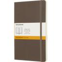 Image of Promotional Moleskine Classic Large Notebook Soft Cover Ruled Pages Earth Brown
