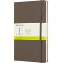 Image of Branded Moleskine Classic Large Notebook Hard Cover Plain Pages Earth Brown