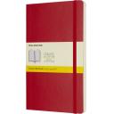 Image of Branded Moleskine Classic Large Notebook Soft Cover Squared Pages Scarlet Red