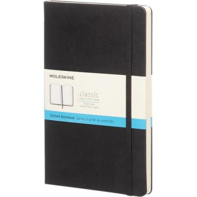 Image of Promotional Moleskine Classic Large Notebook Hard Cover Dotted Pages Black