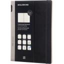 Image of Embossed Moleskine Pro Notebook XL Soft Cover Black