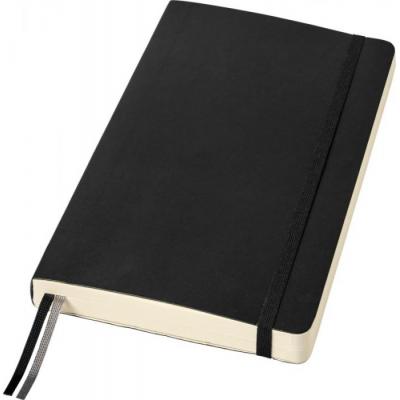 Image of Branded Classic Expanded Notebook Large Soft Cover Ruled Paper Black