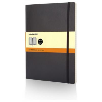 Image of Promotional Moleskine Classic Notebook XL Soft Cover Ruled Paper Black