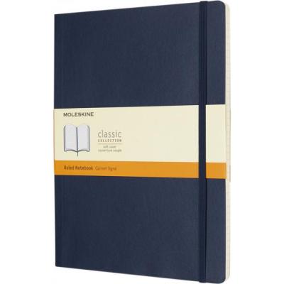 Image of Promotional Moleskine Classic Notebook XL Soft Cover Ruled Paper Sapphire Blue