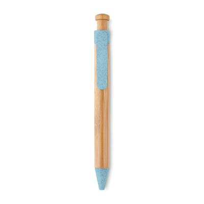 Image of Promotional Bamboo And Wheat Straw Pen With Coloured Fittings