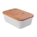 Image of Branded Bamboo Fibre Lunchbox With Bamboo Lid
