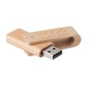 Image of Promotional Bamboo USB 16 GB Eco Rotate Flash Drive