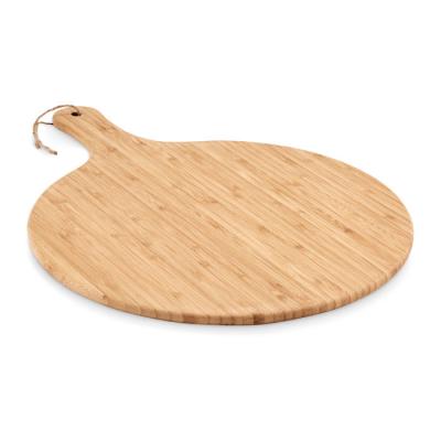 Image of Promotional Bamboo Cutting Board With Handle Round