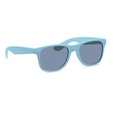 Image of Printed Bamboo Fibre Sunglasses Classic Style With Coloured Arms