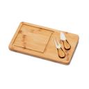 Image of Branded Bamboo Cheese Board And Knife Gift Set