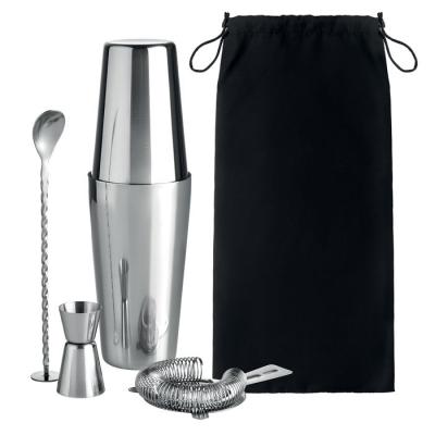 Image of Promotional Cocktail Shaker Gift Set Stainless Steel 