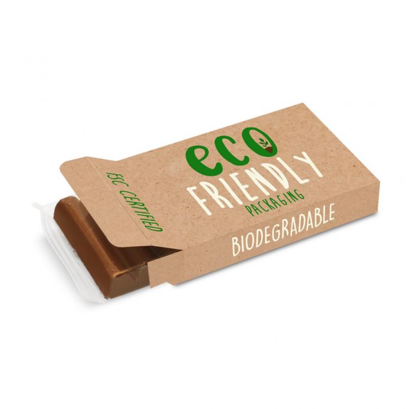 Image of Branded Chocolate Bar 30g In ECO Gift Box Made In UK