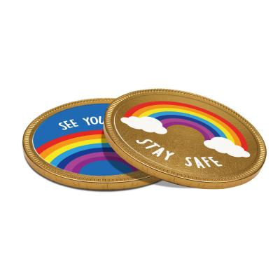 Image of Promotional Chocolate Medallion Coin 125mm 