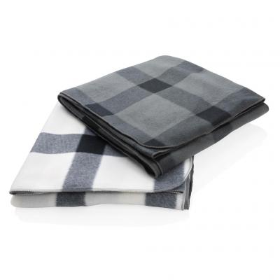 Image of Promotional Fleece Blanket With Check Design