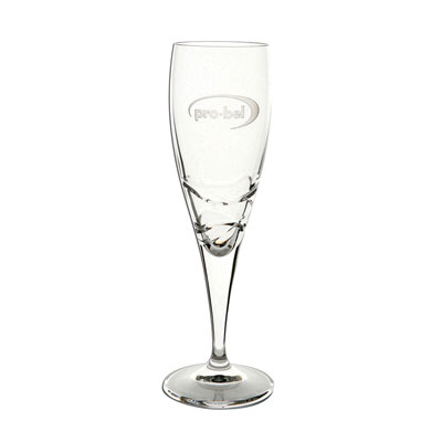 Image of Engraved Champagne Flute The Verona Lead Crystal Champagne Flute
