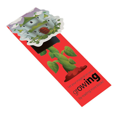 Image of Promotional Shaped Bookmarks Folding Magnetic  - Low cost magnetic book marks full colour print