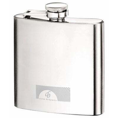 Image of Promotional hip flask engraved or printed with your company branding