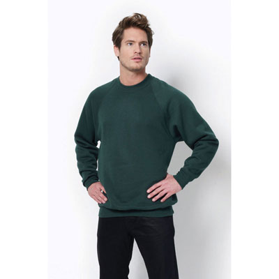 Image of Printed Men's Sweatshirt- Men's Sweatshirt Crew Neck SG Men's Raglan Sleeve Comes In Ladies And Children's Sizes, 6 Colours Available