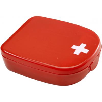 Image of Promotional First Aid Kit 5 Piece In Branded Case Red