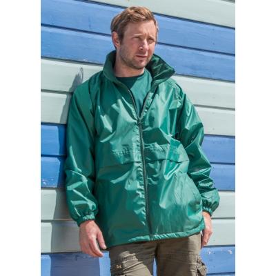 Image of Printed Windcheater- Men's And Women's Windcheater Lightweight Water Repellent (Result Core) Colours: black, navy, purple, red, bottle green, royal blue, emerald green, hot pink