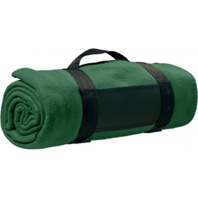 Image of Printed fleece blanket with carry strap 160 x 125cm