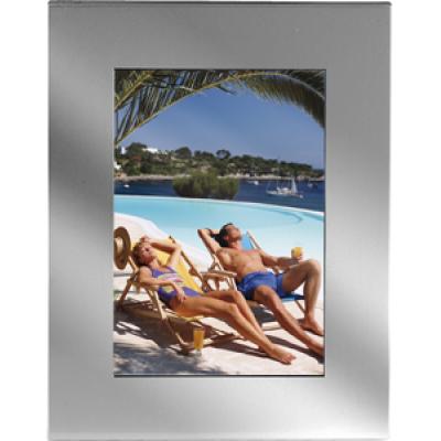 Image of Promotional photo frame silver aluminium 4' x 6 printed 