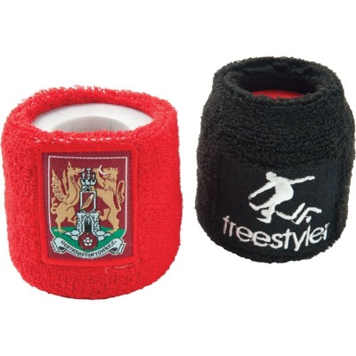 Image of Promotional Towelling Sweat Bands/ Embroidered Or Applique Badge